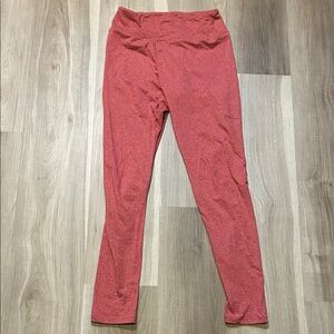 Lularoe Heathered Red Leggings - one size